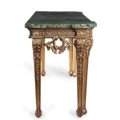 William Kent A pair of late Victorian marble and giltwood console tables - 3978387