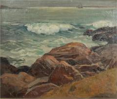 William Lester Stevens Cape Ann Oil On Canvas Painting By Lester Stevens - 4146226