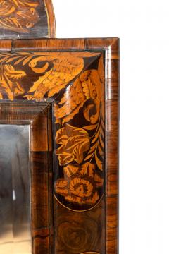 William Mary Walnut And Marquetry Mirror - 4474329
