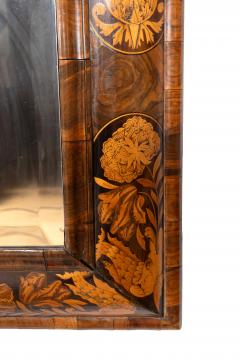 William Mary Walnut And Marquetry Mirror - 4474332