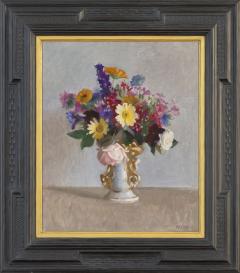 William McGregor Paxton Still Life with Flowers in a White Staffordshire Vase - 2628795