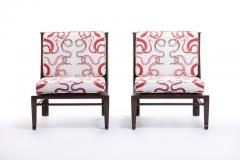 William Pahlmann WILLIAM PAHLMANN THEBES CHAIRS WITH SNAKE FABRIC CIRCA 1964 - 1921867