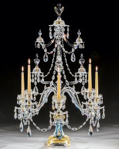 William Parker AN EXCEPTIONAL PAIR OF GEORGE III WEDGWOOD JASPER WARE FIVE LIGHT CANDELABRA - 3791062