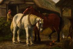 William Shayer Sr William Shayer Oil Of Stable Scene - 3189960