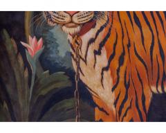 William Skilling William Skilling American British 1862 1964 Tiger Oil on Canvas Painting - 3800867