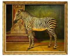 William Skilling William Skilling American British 1862 1964 Zebra Oil on Canvas Painting - 3371443