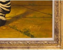 William Skilling William Skilling American British 1862 1964 Zebra Oil on Canvas Painting - 3371444