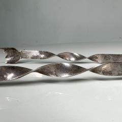 William Spratling 1950s Sculptural Silverplated Thin ICE TONGS Style Spratling Taxco Mexico - 3006742