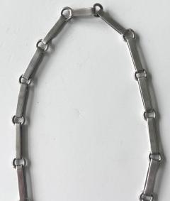William Spratling Mexican Modern Silver Necklace with Large Hand Pendent William Spratling - 4179588