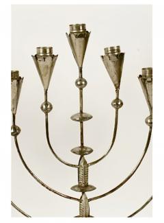 William Spratling Pair William Spratling 1900 1967 Mexican Tin Candelabras - 4308456