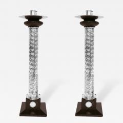 William Spratling Pair of Monumental Sterling Silver Ebony Candlesticks by William Spratling - 182035