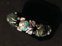 William Spratling Rare William Spratling Sterling Turquoise Frog Bracelet - 2224239