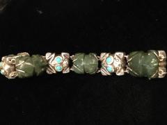 William Spratling Rare William Spratling Sterling Turquoise Frog Bracelet - 2224241