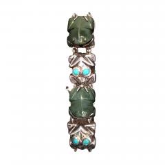 William Spratling Rare William Spratling Sterling Turquoise Frog Bracelet - 2224364