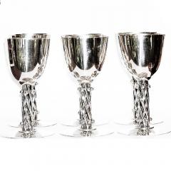 William Spratling Spratling Sterling Silver Wine Goblets Set of Six - 3701697