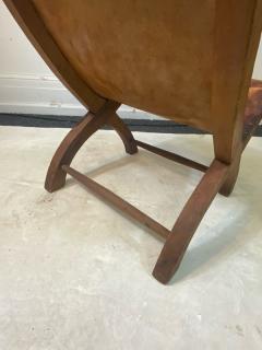 William Spratling WILLIAM SPRATLING LEATHER AND WOOD HEART DESIGN CHAIR - 2186207