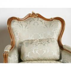 William Switzer 19th C Style Italian Charles Pollock for William Switzer Bergere Chairs a Pair - 2777520