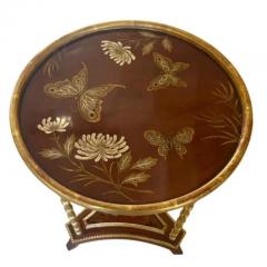 William Switzer Charles Pollock for William Switzer Bamboo Chinoiserie Side Table - 3146335
