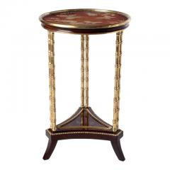 William Switzer Charles Pollock for William Switzer Bamboo Chinoiserie Side Table - 3146337