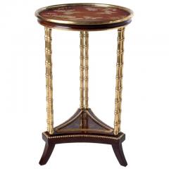 William Switzer Charles Pollock for William Switzer Bamboo Chinoiserie Side Table - 3146340