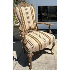 William Switzer Charles Pollock for William Switzer Dining Armchair W Scalamandre Stripe - 3155055