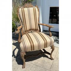 William Switzer Charles Pollock for William Switzer Dining Armchair W Scalamandre Stripe - 3155056