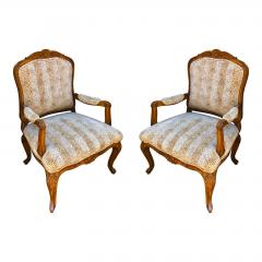 William Switzer Pair of Charles Pollock for William Switzer French Provincial Bergere Chairs - 1599011