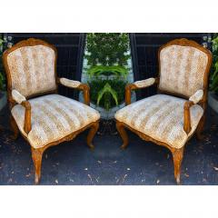 William Switzer Pair of Charles Pollock for William Switzer French Provincial Bergere Chairs - 1599012