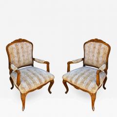 William Switzer Pair of Charles Pollock for William Switzer French Provincial Bergere Chairs - 1600150