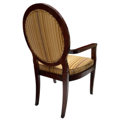 William Switzer Pair of William Switzer Chairs With New Nancy Corzine Silk Velvet Strip - 3992231