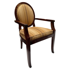 William Switzer Pair of William Switzer Chairs With New Nancy Corzine Silk Velvet Strip - 3992245