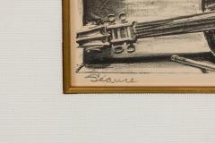 William Ward Beecher Lithograph Still Life Titled Seance  - 4514595