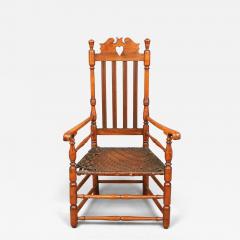 William and Mary Heart and Crown Banister Back Armchair - 4688936