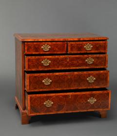 William and Mary Inlaid Olivewood Chest of Drawers - 3718385