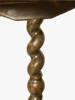 William and Mary Oak Candlestand - 3787169