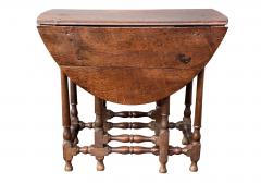 William and Mary Oak Gateleg Table - 3803186