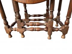 William and Mary Oak Gateleg Table - 3803187