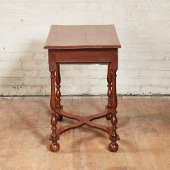 William and Mary Oak X Stretcher Table - 3705337
