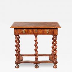 William and Mary Oyster Veneered Barley Twist Table - 3769610