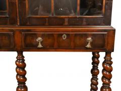 William and Mary Style Walnut Cabinet On Stand - 4143504