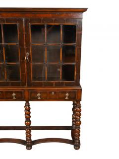 William and Mary Style Walnut Cabinet On Stand - 4143506