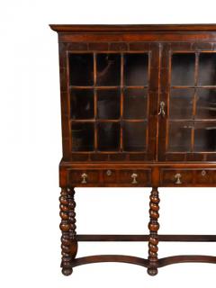 William and Mary Style Walnut Cabinet On Stand - 4143507