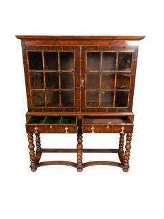 William and Mary Style Walnut Cabinet On Stand - 4143513