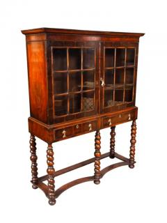 William and Mary Style Walnut Cabinet On Stand - 4143515