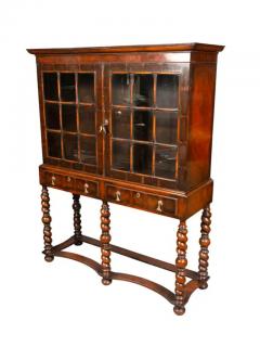 William and Mary Style Walnut Cabinet On Stand - 4143517