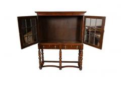 William and Mary Style Walnut Cabinet On Stand - 4143518