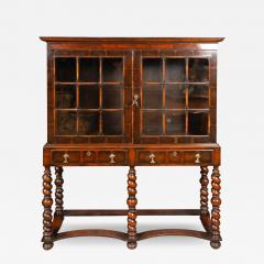 William and Mary Style Walnut Cabinet On Stand - 4189141