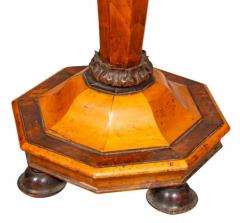 William and Mary Style Yew Wood and Maple Candlestand - 4136912