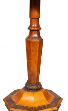 William and Mary Style Yew Wood and Maple Candlestand - 4136916