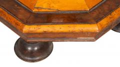 William and Mary Style Yew Wood and Maple Candlestand - 4136939